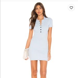 Ribbed polo dress